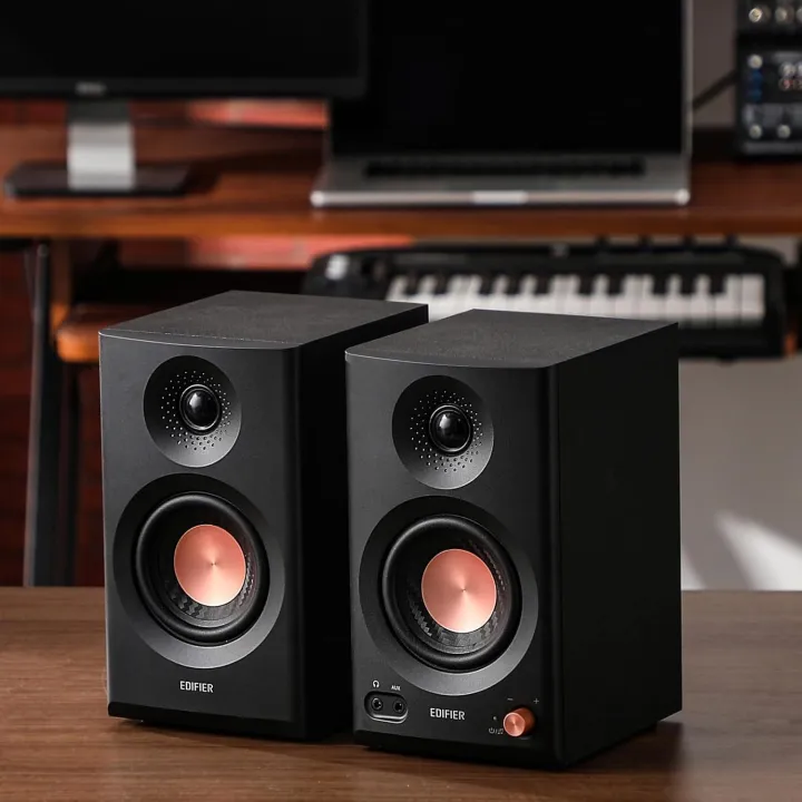 Edifier%20MR3%20Powered%20Studio%20Monitor%20Speakers,%20Hi-Res%20Audio%20Certified%20Bluetooth%20V5.4%20Active%20Bookshelf%20Loudspeakers,%202.0%20Computer%20Speaker%20with%20Headphone%20Output%20RCA%20AUX%20Balanced%20TRS%20Input%20-%20Black%20-%20MR3%202.0%20Monitor%20Speaker%20System%20Hi-Res%20Audio%20Bluetooth%20V5.4%20-%20Image%207