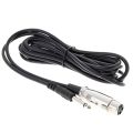 5m/10m XLR Cable Female to 6.5mm Plug Microphone Mic Audio Cable Wire Cord. 