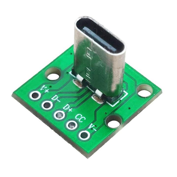 1pcs Vertical USB 3.1 Type-C Female Head Connector PCB adapter Converter Charging Test Board