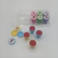 10Pcs Plastic Colorful Kids Cartoon Animal Stamp Children Custom Plastic Rubber Self Inking Stamps Toys - Multi. 