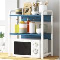 Modern Metal Frame Kitchen Baker's Rack, Utility Storage, 3-Tier Shelf Standing Rack, Microwave Oven Kitchen U-style Storage Holder Stand. 