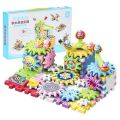 83 Pcs Electric Building Block Gear Toy Set DIY Plastic Brick Toys Colourful Building Block Large Particle Electric Gear Rotating Assembly Block Children Early Education Puzzle Fun Learning Blocks. 