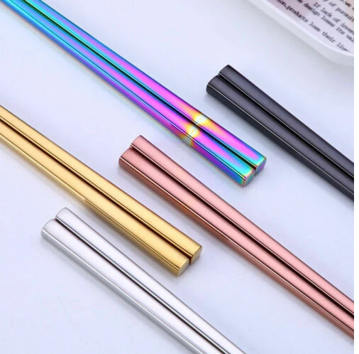 Stainless%20Steel%20Chopsticks%20Anti-fall%20Color-Plated%20Metal%20Square%20Chopsticks%20(Import%20Quality)%20-%20Image%204