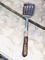 Spoon - Serving Spoon - Spatula - Palta - Frying Spoon - Stainless Steel Rice Palta with Wooden Handle (11 inches size). 