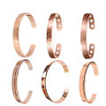 Mens Copper Bracelet Men Women Magnets Cuff Magnetic copper bangle Personalised Engraved Bracelet. 