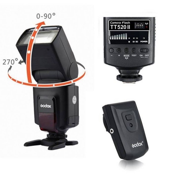 Godox Camera Flash TT520II  for Canon Nikon Pentax Olympus DSLR Cameras