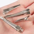 【Hengli jewelry story】10pcs 25/30/35/45/50/60mm Clips Single Prong Alligator Hairpin With Teeth Setting Jewelry Making Base For Clips. 