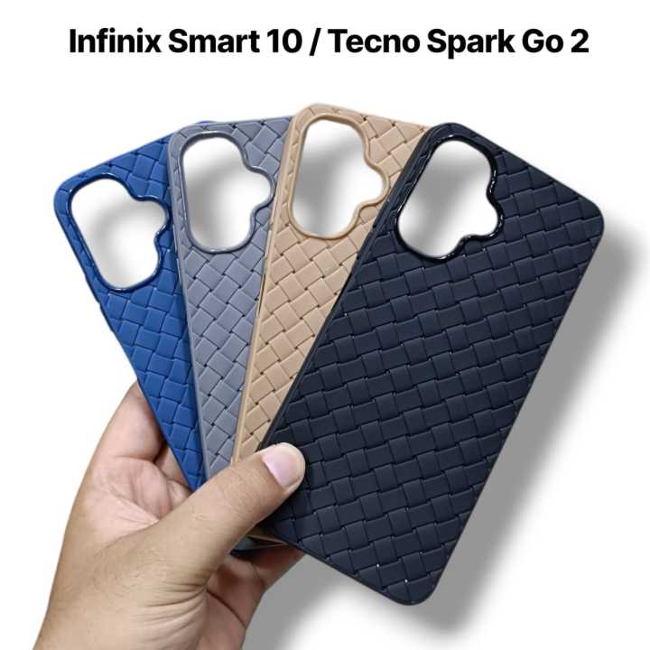 Infinix Smart 10 Tecno Spark Go Back Cover Soft Leather