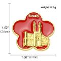 Spain Russia Turkey Singapore Flag Brooch Pins ES RU TR SG Barcelona Moscow Sivas Pins Demin Jacket Bag Pins Badge Jewelry Gift. 