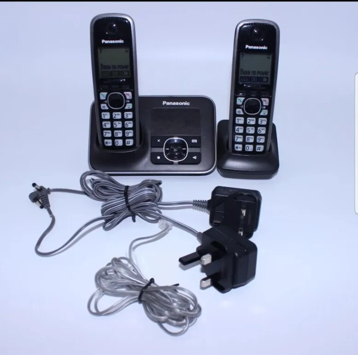KX-TG6621E Dual (02 sets) Intercom plus PTCL Wireless landline Phone with Answering Machine and 04 Rechargeable Cells