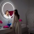 Mirror | light mirror | wall mounted led mirror modern design wire operated 24 inch and 18 inch 4mm thik imported glass usage Bedroom, Bathroom, Living room, Dressing table and Makeup. 