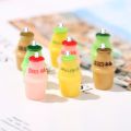 Yamily 10Pcs/Resin Korean Milk Bottle Charm Dollhouse Colorful Bottle DIY Making Pendant Jewelry For Keychain Earrings Necklace. 