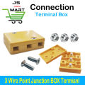 Electric vehicle junction box 3 Three-wire connector terminal with Nuts Screws. 