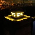 NCANRUI Solar Post Cap Lights Outdoor Post Solar Lights LED Bulb Fence Post Lights for 4X4 Inch Wooden Posts Warm White. 