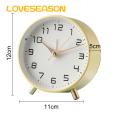 Retro Alarm Clock Vintage Analog Alarm Clock with Night Light Silent Snooze Function Battery Operated Bedroom Clock Silent Alarm Clock. 