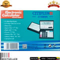 Laptop folding calculator CT-8833 Calculator Electronic Professional office use Calculator 12 Digit Black. 