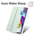 3-fold Clear TPU Leather Tablet Case with Pen Slot For Lenovo Tab M11 / Xiaoxin Pad 11 2024. 