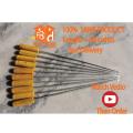 Flat Metal Sikh Tikka Boti Grilling Skewers BBQ Sticks with Flat Charcoal Coal Barbecue Grill Bar B Q Grill Bar B Q Coal Grill Bar.B.Q Hand Grill 17 Inch Barbecue Skewers - Bbq Skewers Seekh for Tikka Boti - 6 PCS. 