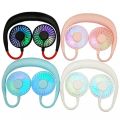 Neck Fan for Kitchen  Folding Handheld Fan Wearable Portable Neckband Mini Fan USB Chargeable. 