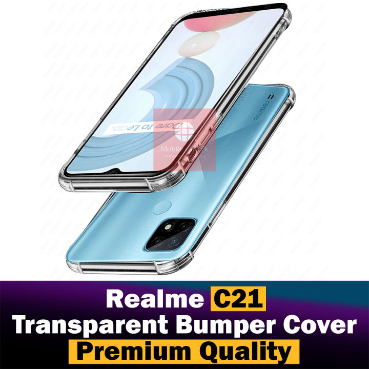 Raelme C21 Back Cover Transparent Extra Bumper Anti Shock Soft