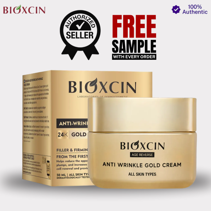Bioxcin Age Reverse Anti-Wrinkle Gold Cream – Anti-Aging, Skin Firming ...