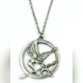 Hunger Game Pendant Necklace Silver. 