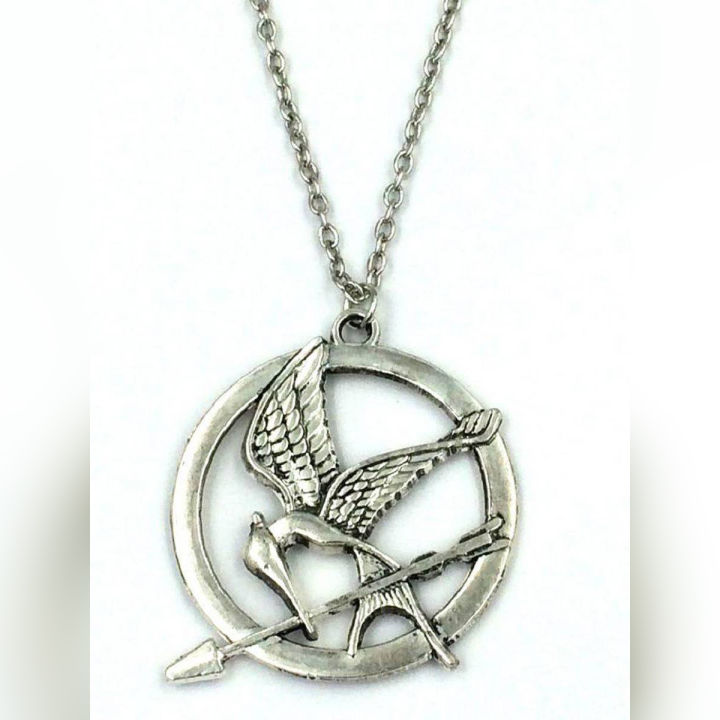 Hunger Game Pendant Necklace Silver