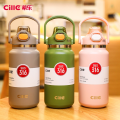 Imported Cille / Dodge 1000ML / 1200ML / 1300ML / 1700ML 316SS Stainless Steel Vacuum Insulated Flask Thermos Water Bottle Premium Bottle (Double Wall) Stainless Steel Bottle with Straw Bottle Premium Hot and Cold Water Bottle. 
