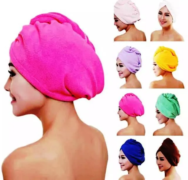 Single%20piece%20100%25%20Cotton%20Turbby%20Hair%20Dryer%20Cap%20Towel%20-%20Hair%20Wrap%20Towel%20-%20Randomly%20-%20Image%203