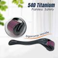 Aprillia Derma Roller 0.5 MM 540 Titanium Micro Needles For Facial Skin,Skin Rejuvenate And Beard Growth(Pack of 1). 