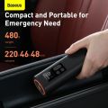 BASEUS Mini Car Air Pump Inflator, 150 PSI Air Compressor for Car with Digital Pressure Gauge, Tyre Inflator for Car, Bike, Motorcycle. 