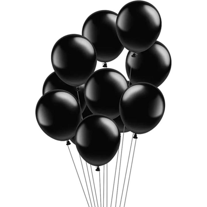 100 PCS Black White Latex Balloons Birthday Party Decorations Balloons Event Wedding, Birthday Accessories Weddings