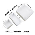 Drawer Organizer Set of 6 Drawer Organizer to sort Your Wardrobe and Drawer - Tidy Up Your Space with our Collapsible Clothes Organizer for Shirts, Ties, Socks, Bras, Underwear. 