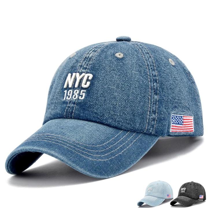 KaKPBu Bruce Springsteen Casquette De Baseball Chapeau De Camionneur Vintage Denim Chapeau De Golf Réglable, Noir/blanc, Taille Unique