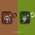 One Piece Applicable airpods Apple pro2 Protective Cover Luffy Zoro 2 3 Third Generation Wireless Bluetooth Earbuds Case. 