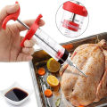 Online Karachi Kitchen Seasoning Syringe BBQ Meat Marinade Injector with Turkey Chicken Sauce Stainless Steel Injection Kitchen Tool Accessorie. 