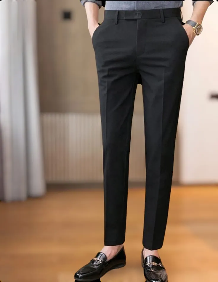 Plaid Pants Best Men's Slim Fit Dress Pants Blazer Slim Fit Size Dress Pants  Be Handsome- Black Dress Pant For Men Slim Ft