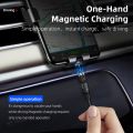 5X Round Magnetic Cable Plug Phone Android Magnet Charger Plug Micro-USB Fast Charging Adapter. 