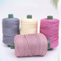 3mm New Summer Crochet Yarn Ice Rope Thread for Hand Knitting Bag Hat Shoes Woven DIY Hook Cushion Silk Medium Thick. 
