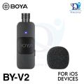 Boya BY-V2 Professional 2.4GHz Wireless Lightning Port Dual Microphone For iOS Devices With Selectable Noise Cancellation. 