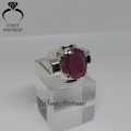 Ruby Stone Ring , 925 Sterling Silver Ruby Gemstone Ring , Yaqoot Ruby Manik Ring. 