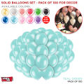 100 Pcs Solid Latex 12 inch Round Multi Colors Helium Ballons For Birthday Party, Weddings, Anniversary, Bridal Shower, Baby Shower, Graduation Parties, Independence Celebrations, Farewell, Party Decor Available in Pack of 100 Pcs. 