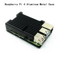 Raspberry Pi 4/3 Aluminum Case with Dual Cooling Fan Metal Shell Black Enclosure for RPI Raspberry Pi 4B/3B/3B+. 
