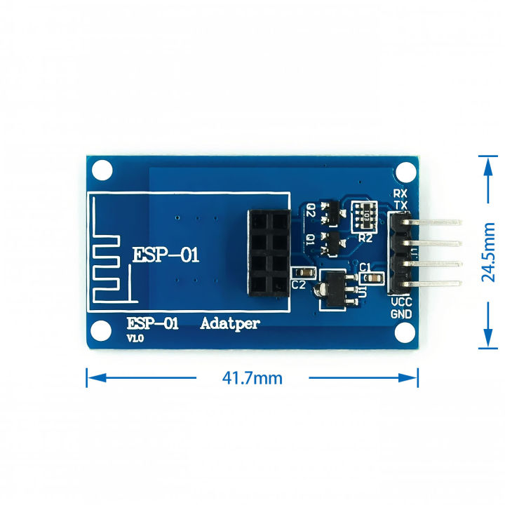 ESP8266%20ESP-01%20Serial%20WiFi%20Wireless%20Adapter%20Module%203.3V%205V%20Esp01%20Breakout%20Adapters%20Compatible%20For%20Arduino%20-%20Image%202