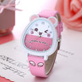 Tiktok social person's Piggy girl cartoon adult student Korean version simple cute children's junior high school watch. 