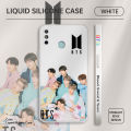 UCUC for Tecno Spark Go 2020 /  / Spark Go 2021 / Spark 6 Go Back Cover Famous Korean Boy Group BTS Thin Soft Luxury Square Liquid Silicone Phone Case. 