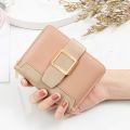 Small Leather Women Wallet Fashion Luxury Short Mini Wallets for Woman Designer Coin Purse Female Clutch Bag Card Holder Caibu. 