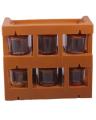 Spice Jars Rack, Masala Jars Box Set ( 6 Pieces ), Wall Mountable (random colours)| SJR Collections. 