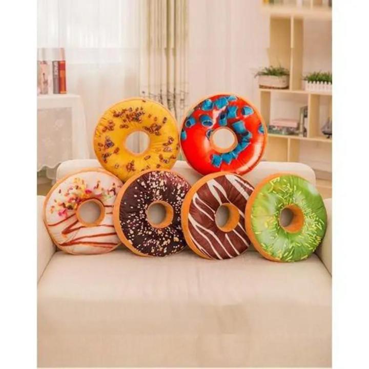 Doughnut Shaped Ring plush soft Cushion Pillow-Multicolored
