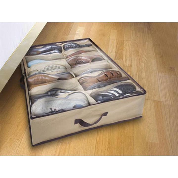 Home Shoes Organizer - 12 Shoes Storage Under Bed Closet high quality